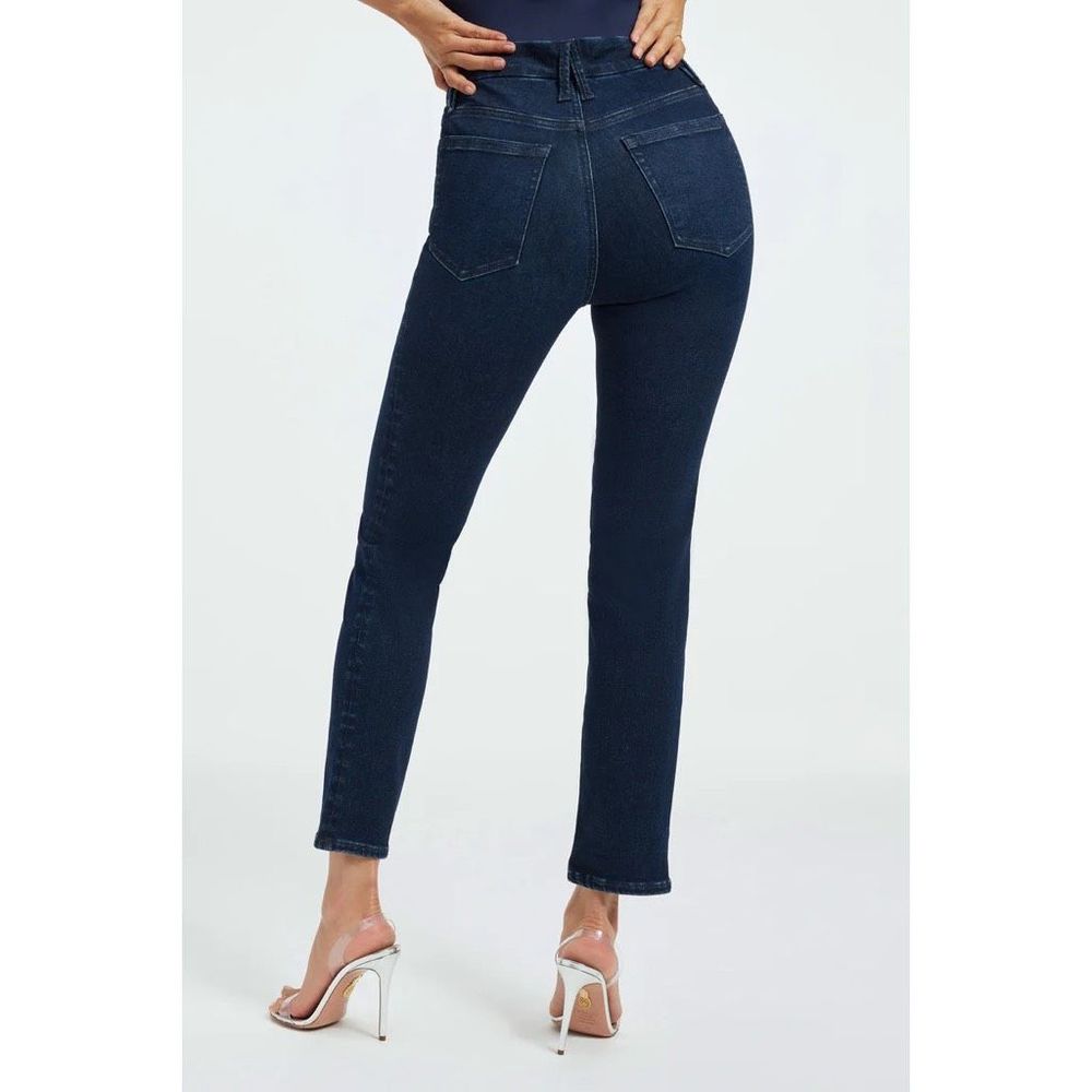 Good American Always Fits Good Legs Cigarette Jeans Women’s Size 14-18 - Picture 2 of 11
